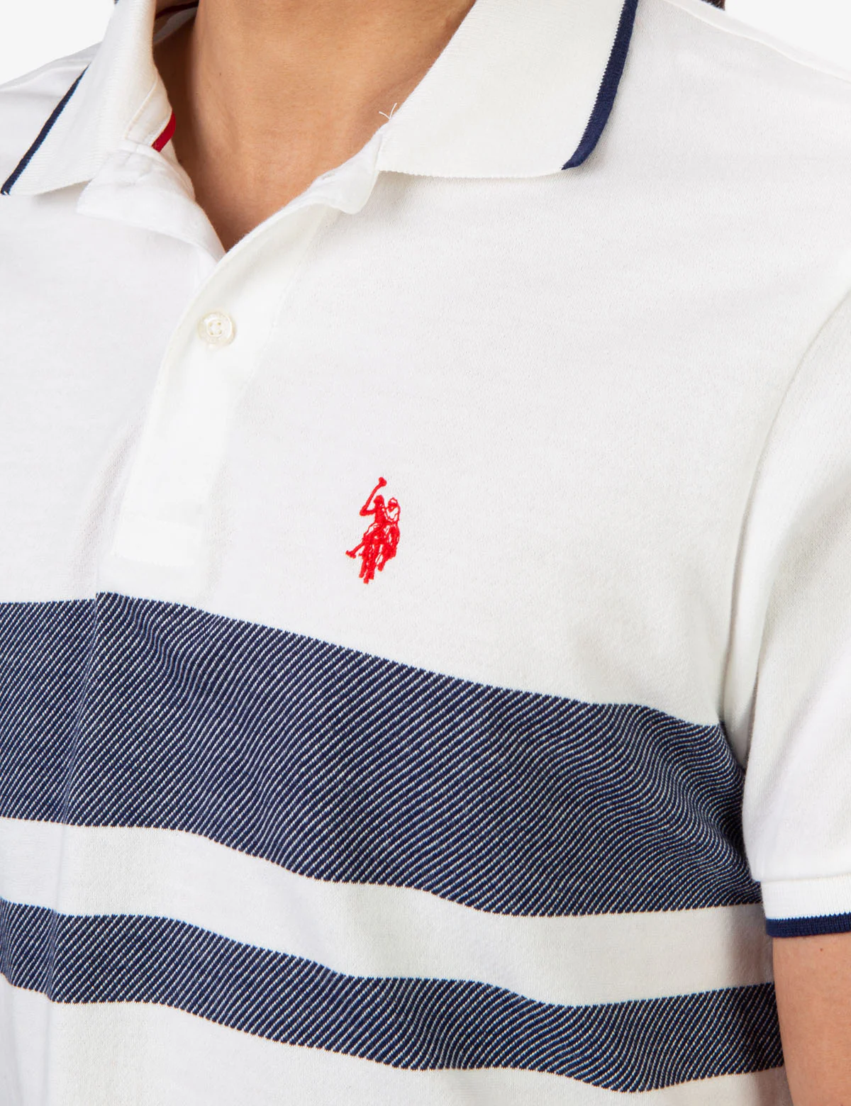 STRIPE JACQUARD PIQUE POLO SHIRT - Image 6