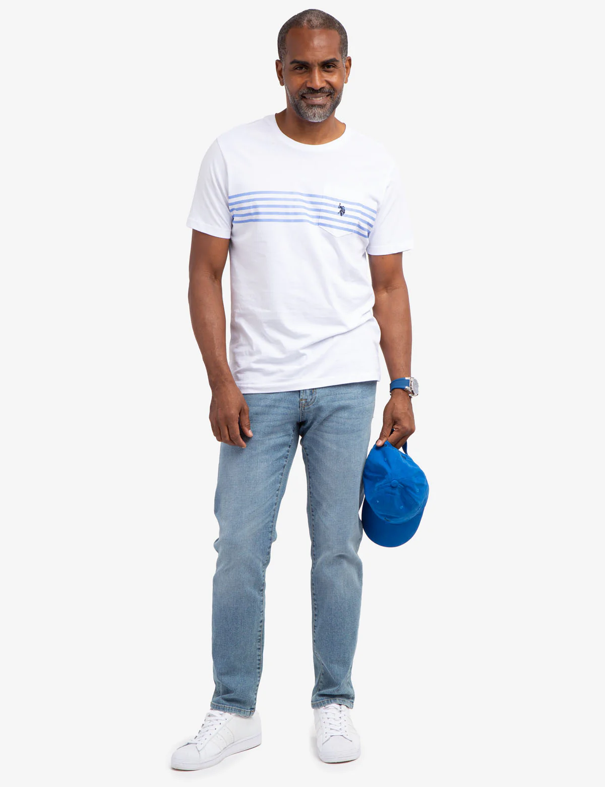 CHEST STRIPE POCKET JERSEY T-SHIRT - Image 2