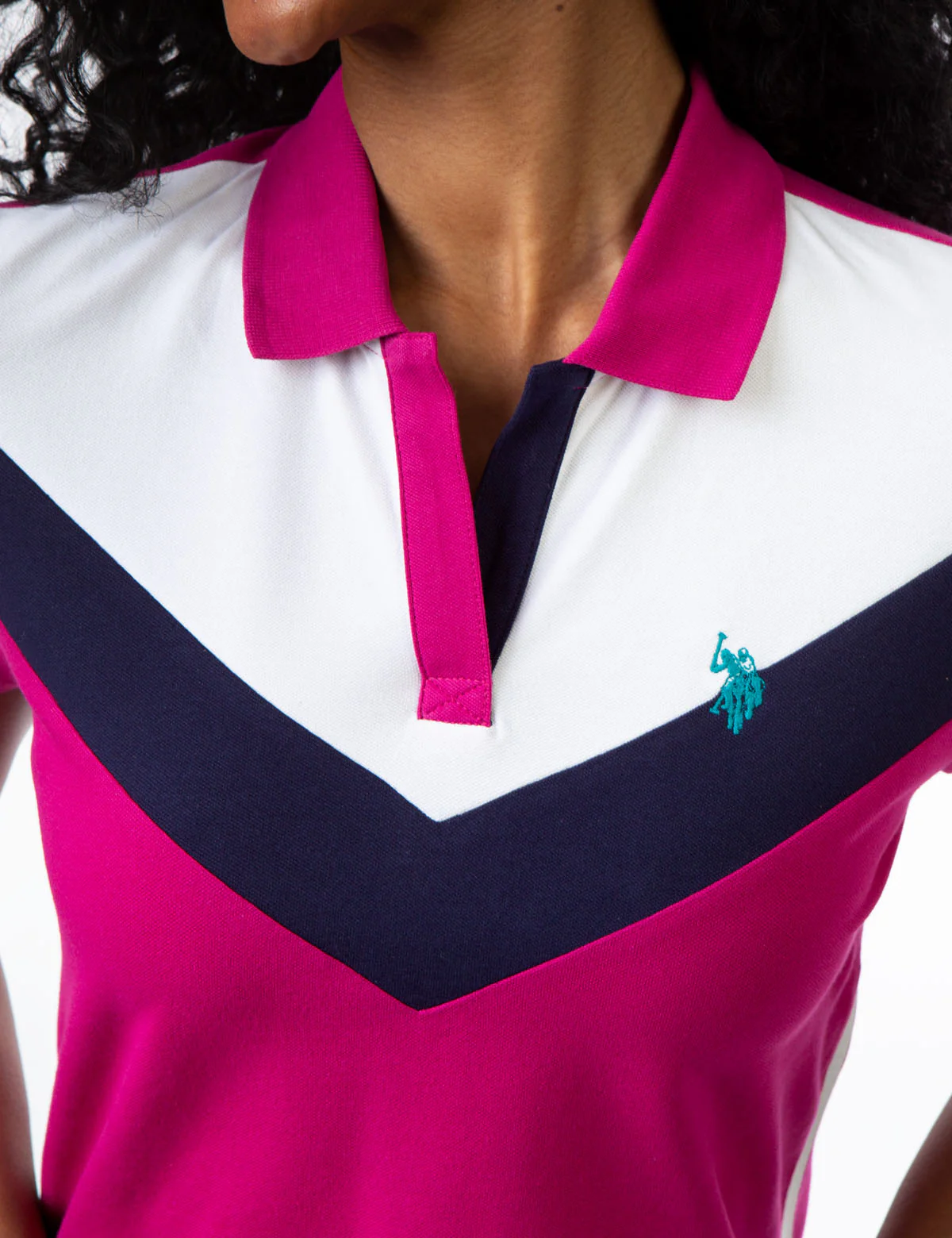CHEVRON COLORBLOCK POLO SHIRT - Image 5