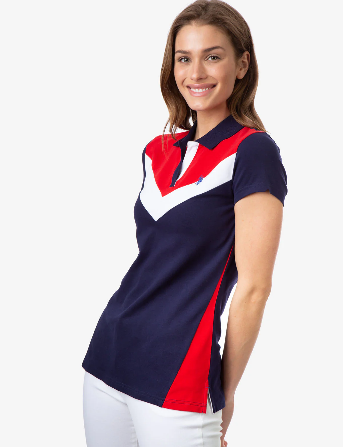 CHEVRON COLORBLOCK POLO SHIRT - Image 6