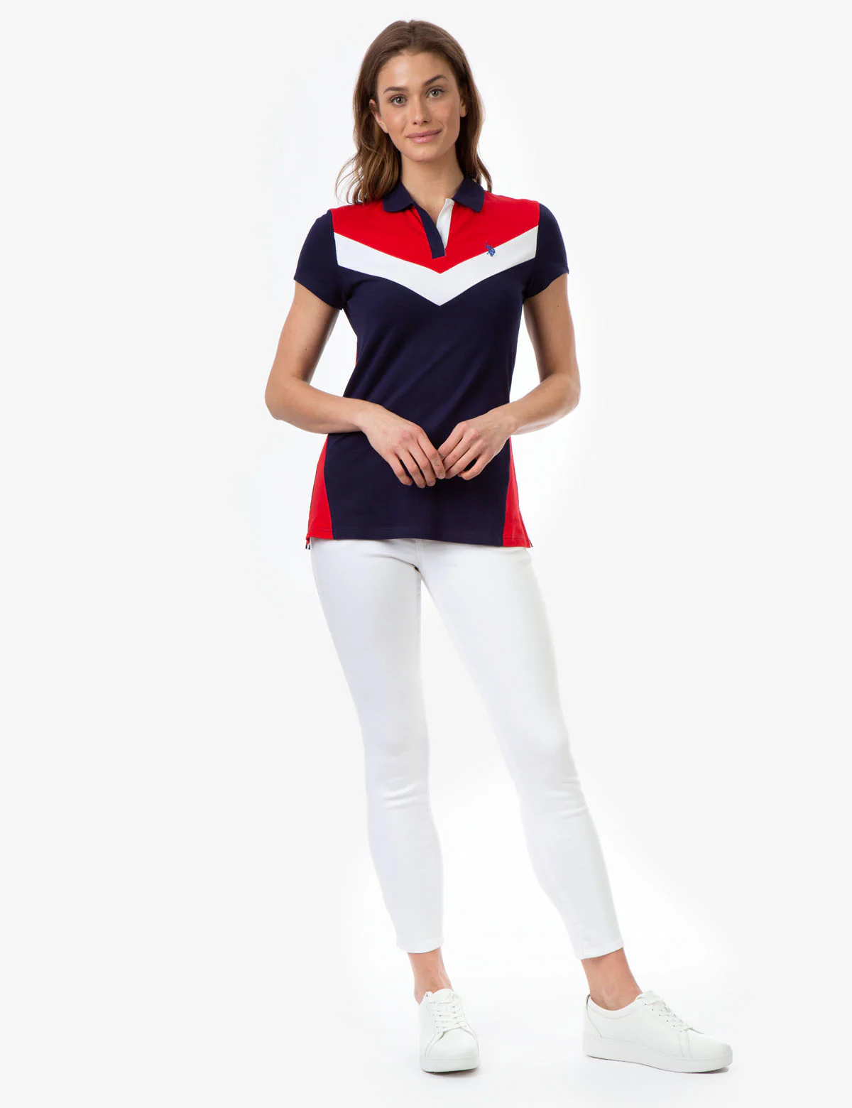 CHEVRON COLORBLOCK POLO SHIRT - Image 7