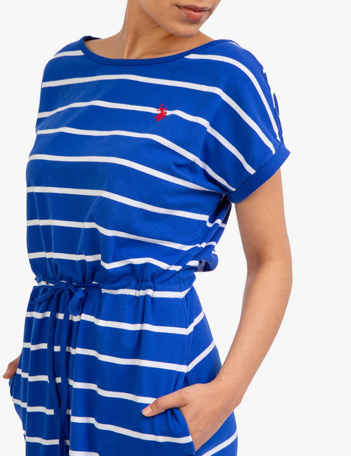 CINCH WAIST STRIPE DOLMAN DRESS - Image 3