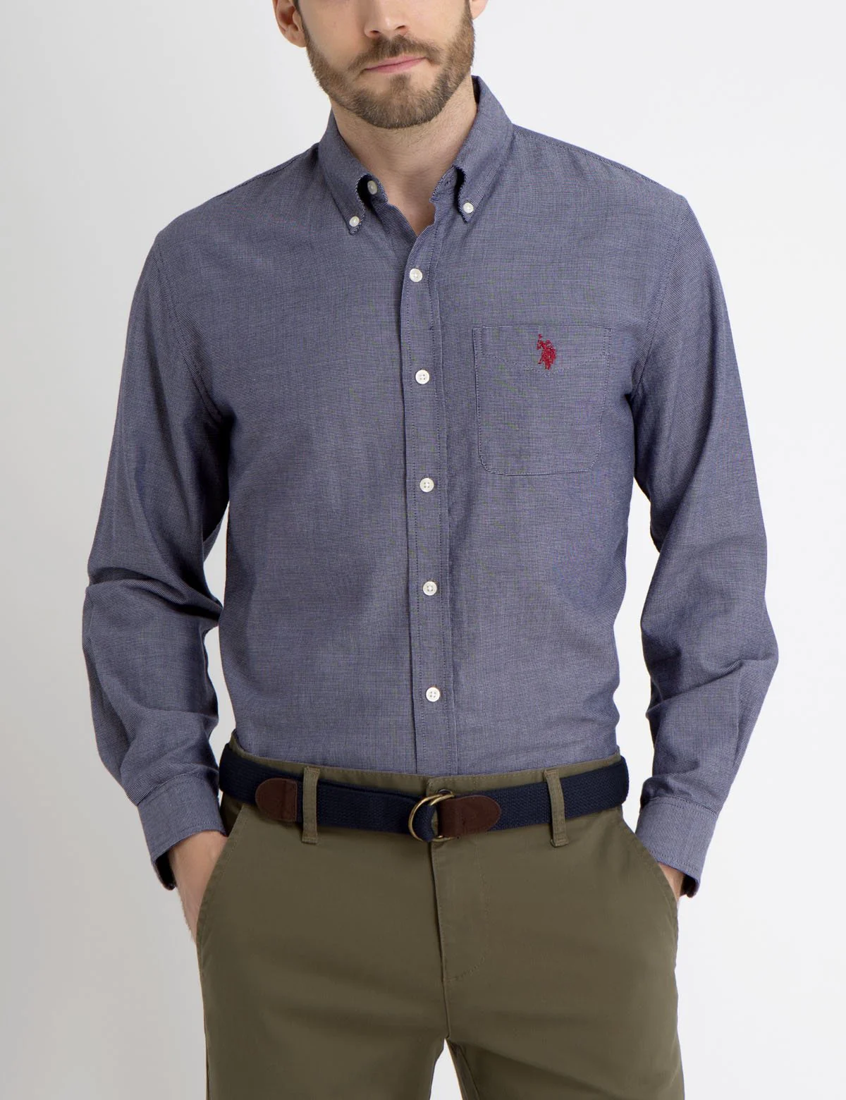 CLASSIC FIT BOX WEAVE SHIRT - Image 4