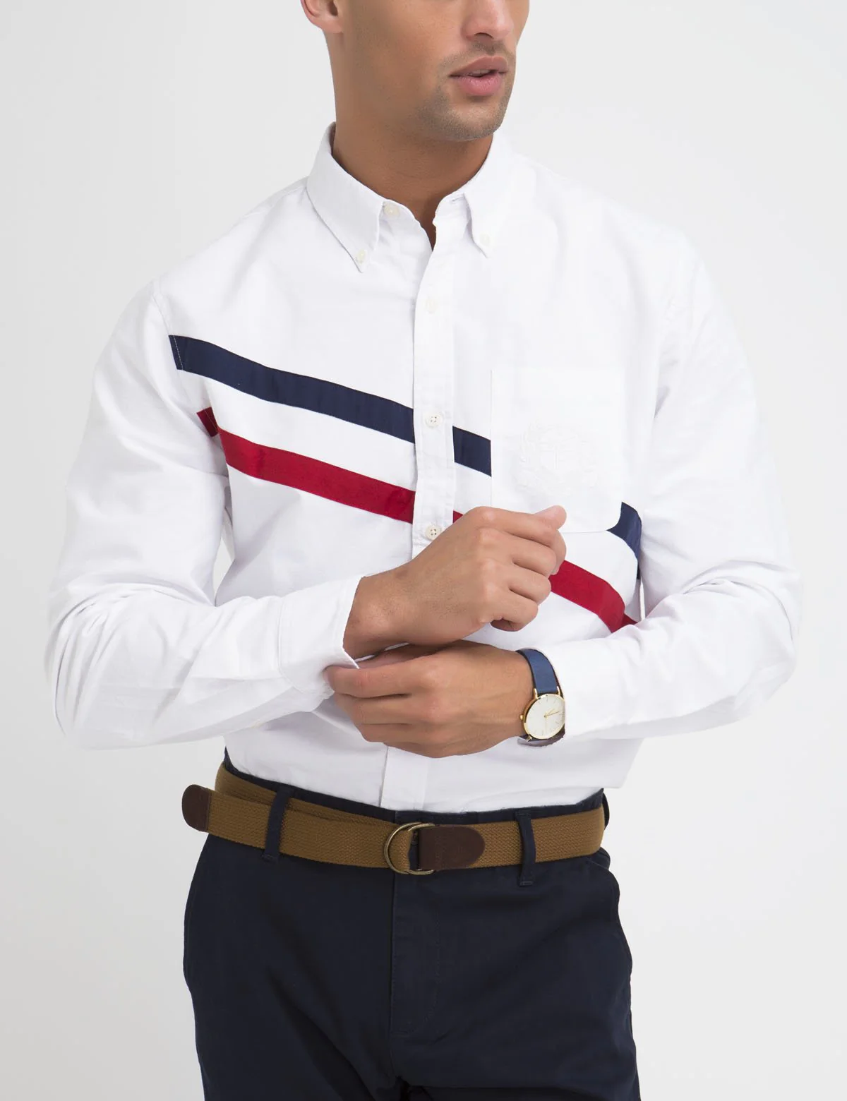 CLASSIC FIT DIAGONAL SHIRT IN OXFORD - Image 10