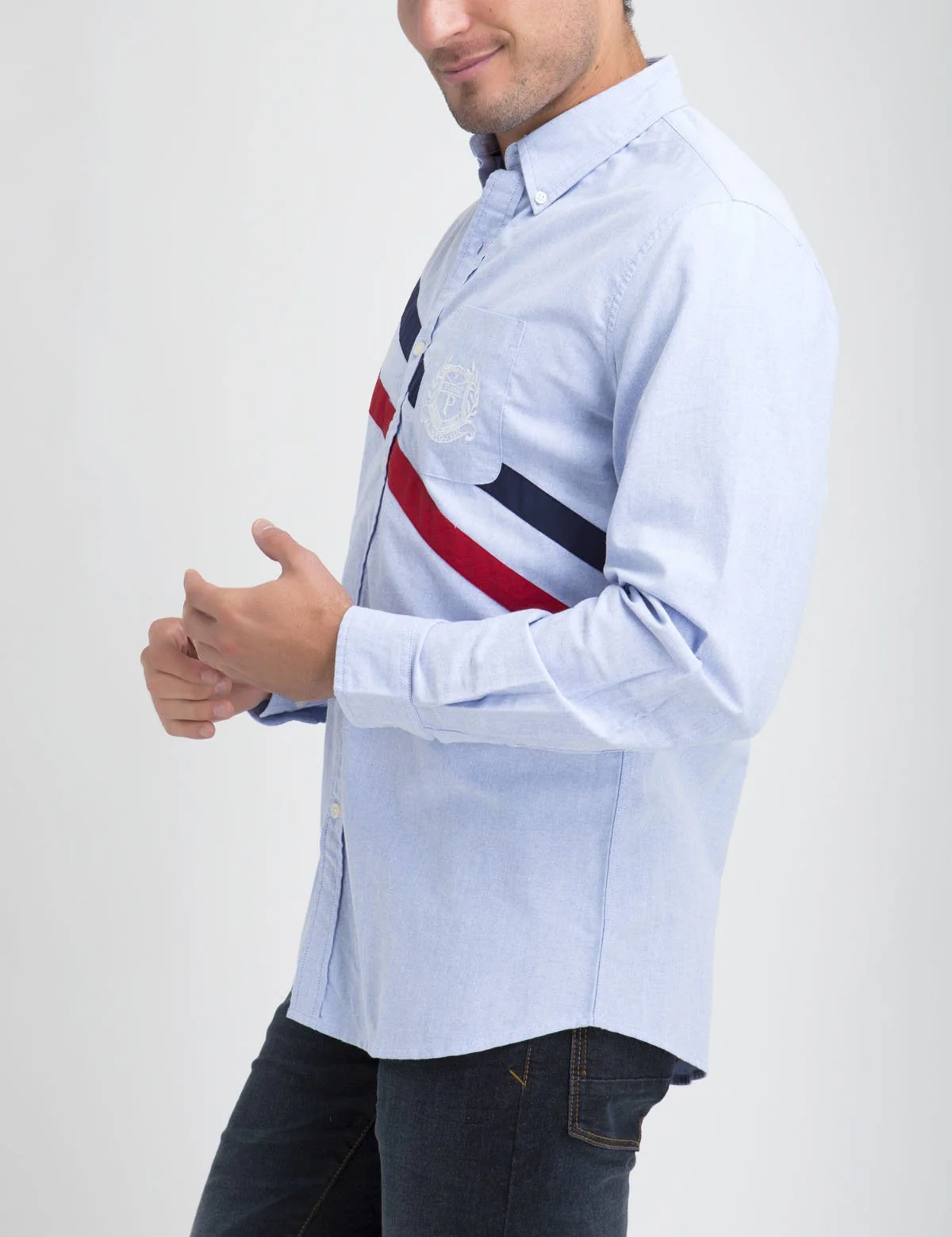 CLASSIC FIT DIAGONAL SHIRT IN OXFORD - Image 2