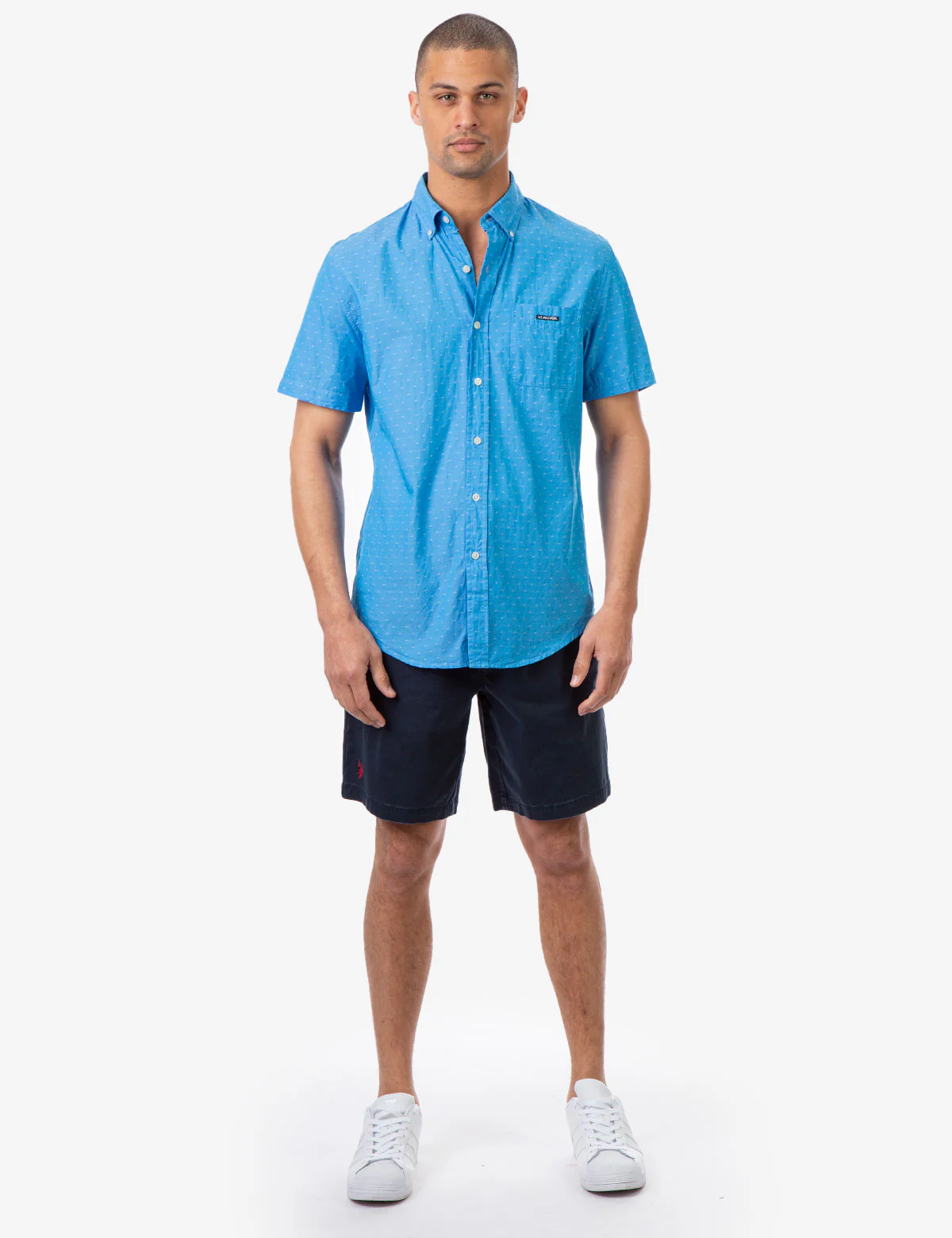 CLASSIC FIT DOBBY PATTERN SHORT SLEEVE SHIRT - Image 2