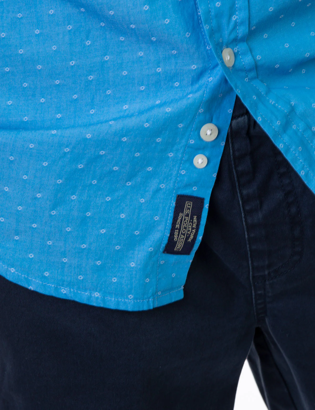 CLASSIC FIT DOBBY PATTERN SHORT SLEEVE SHIRT - Image 6