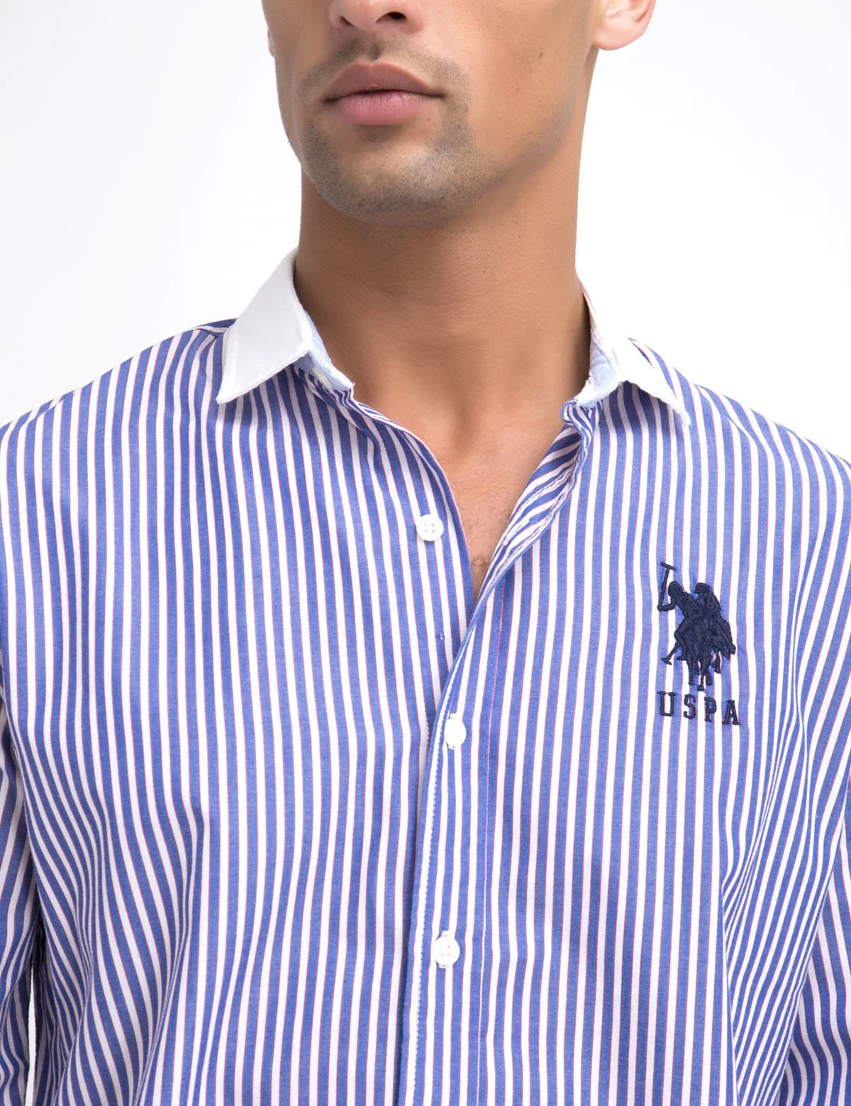 CLASSIC FIT STRIPE SHIRT IN POPLIN - Image 2