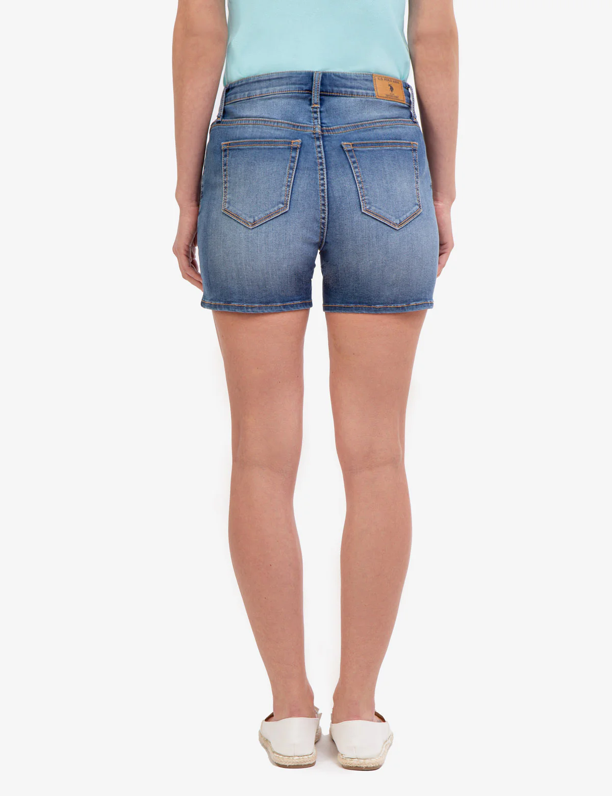 CLASSIC MID RISE DENIM SHORTS - Image 5