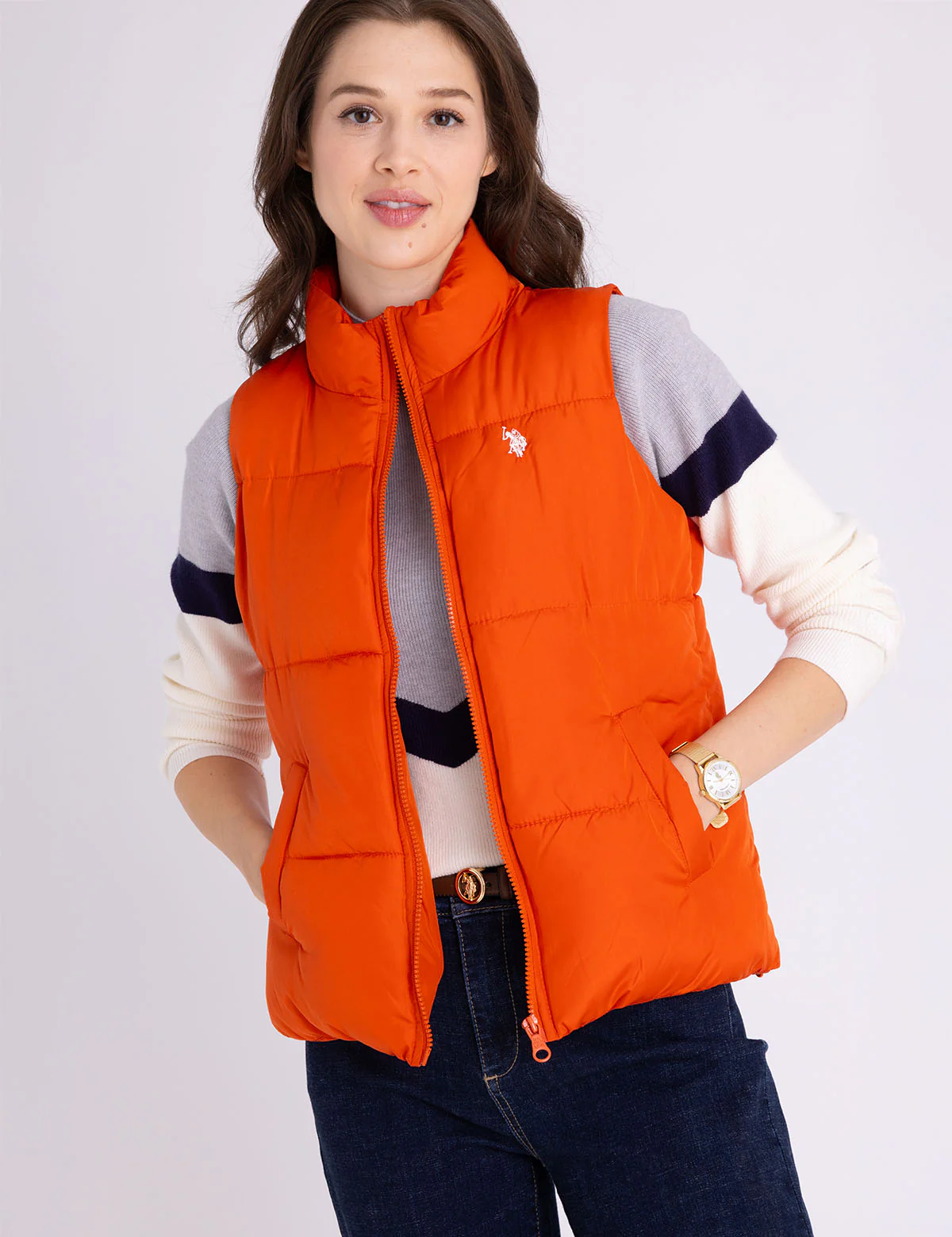 CLASSIC PUFFER VEST WITH ZIP POCKETS - Image 5