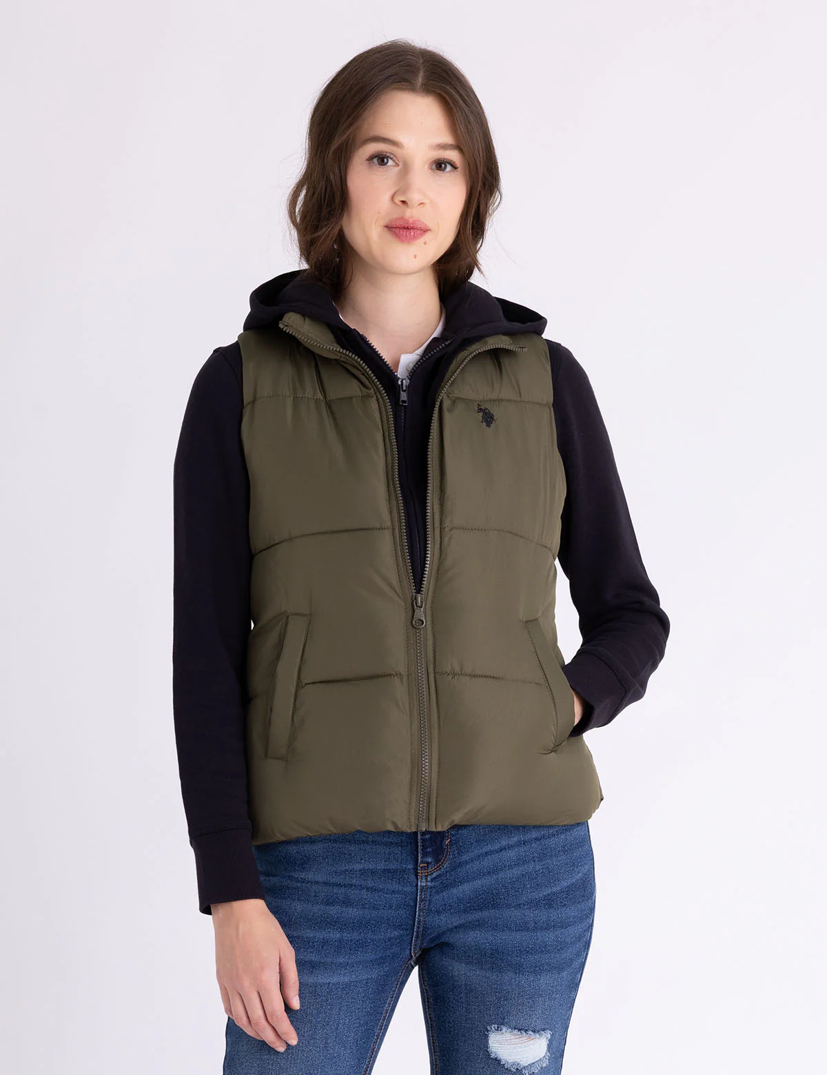 CLASSIC PUFFER VEST WITH ZIP POCKETS - Image 6