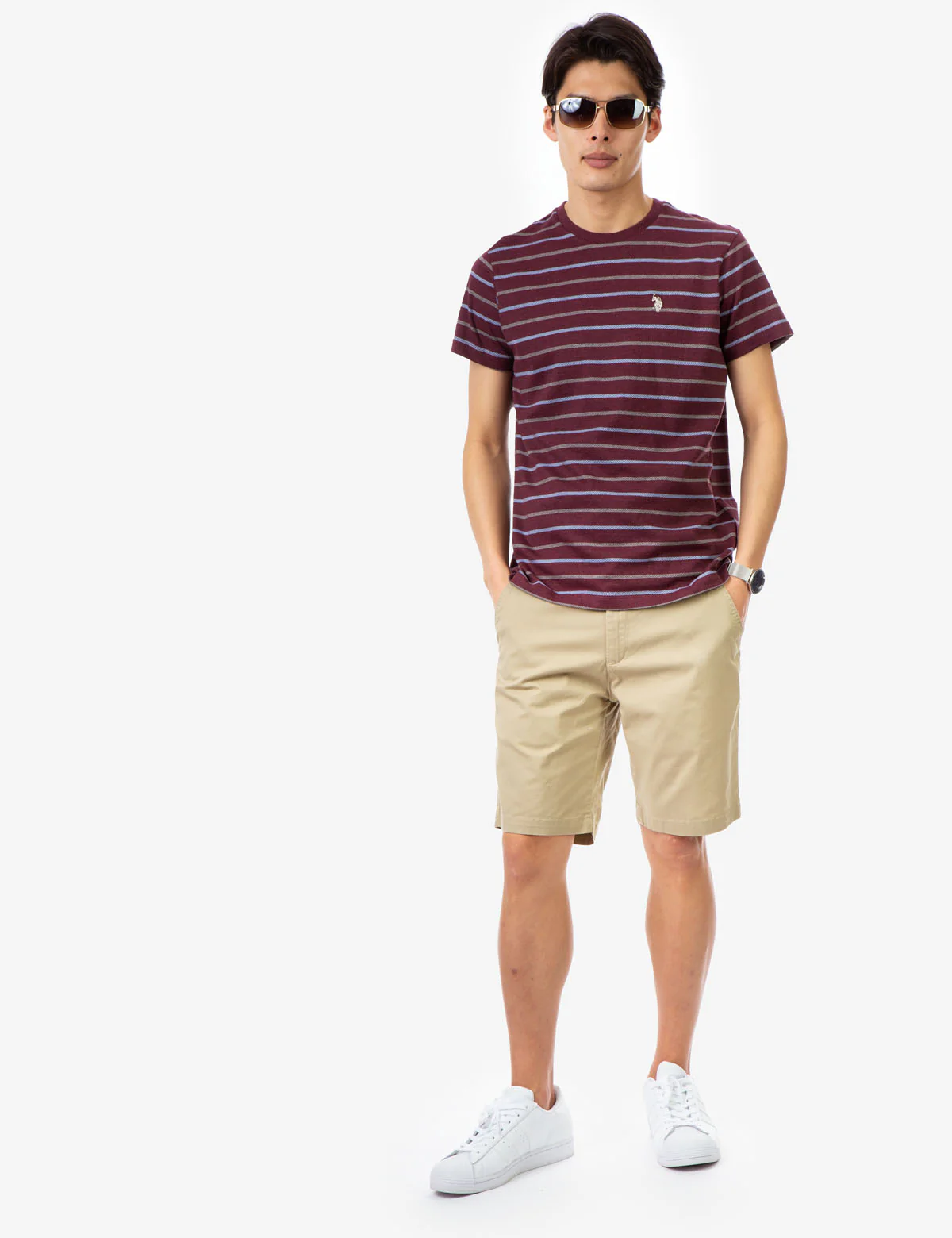CLASSIC STRIPED CREW NECK T-SHIRT - Image 2