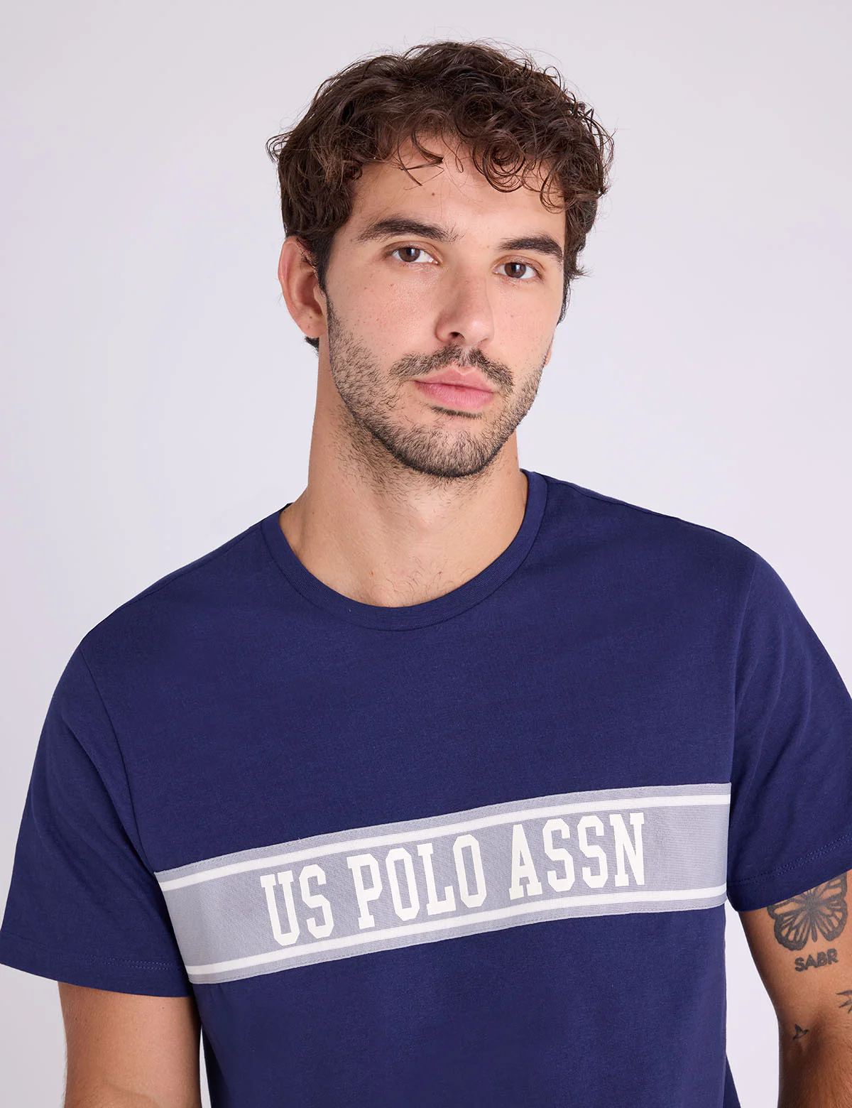 COLOR BLOCK CHEST WORDMARK JERSEY T-SHIRT