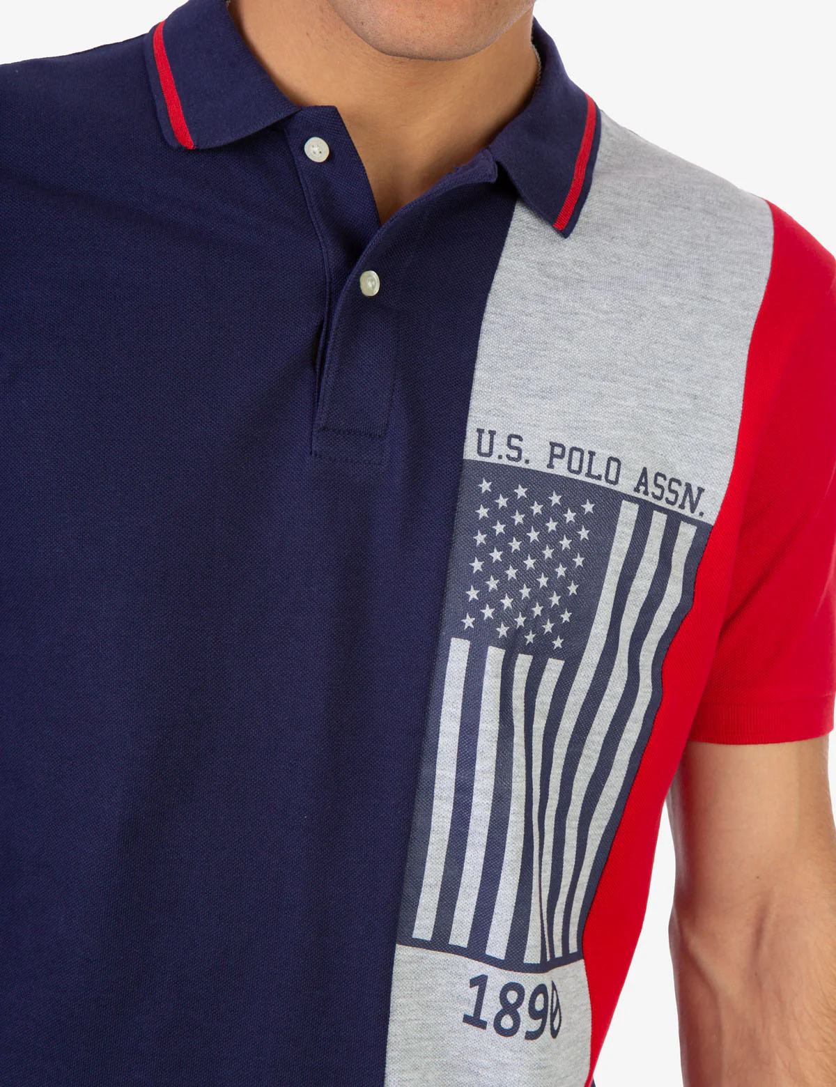 COLORBLOCK FLAG PIQUE POLO SHIRT - Image 5