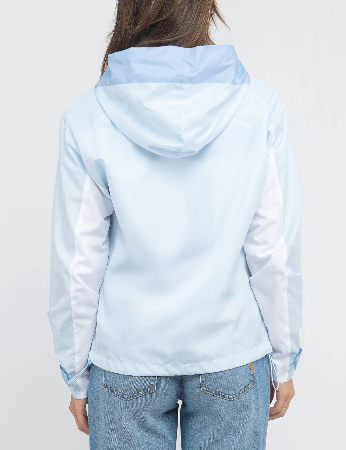 COLOR BLOCK HOODED WINDBREAKER - Image 4