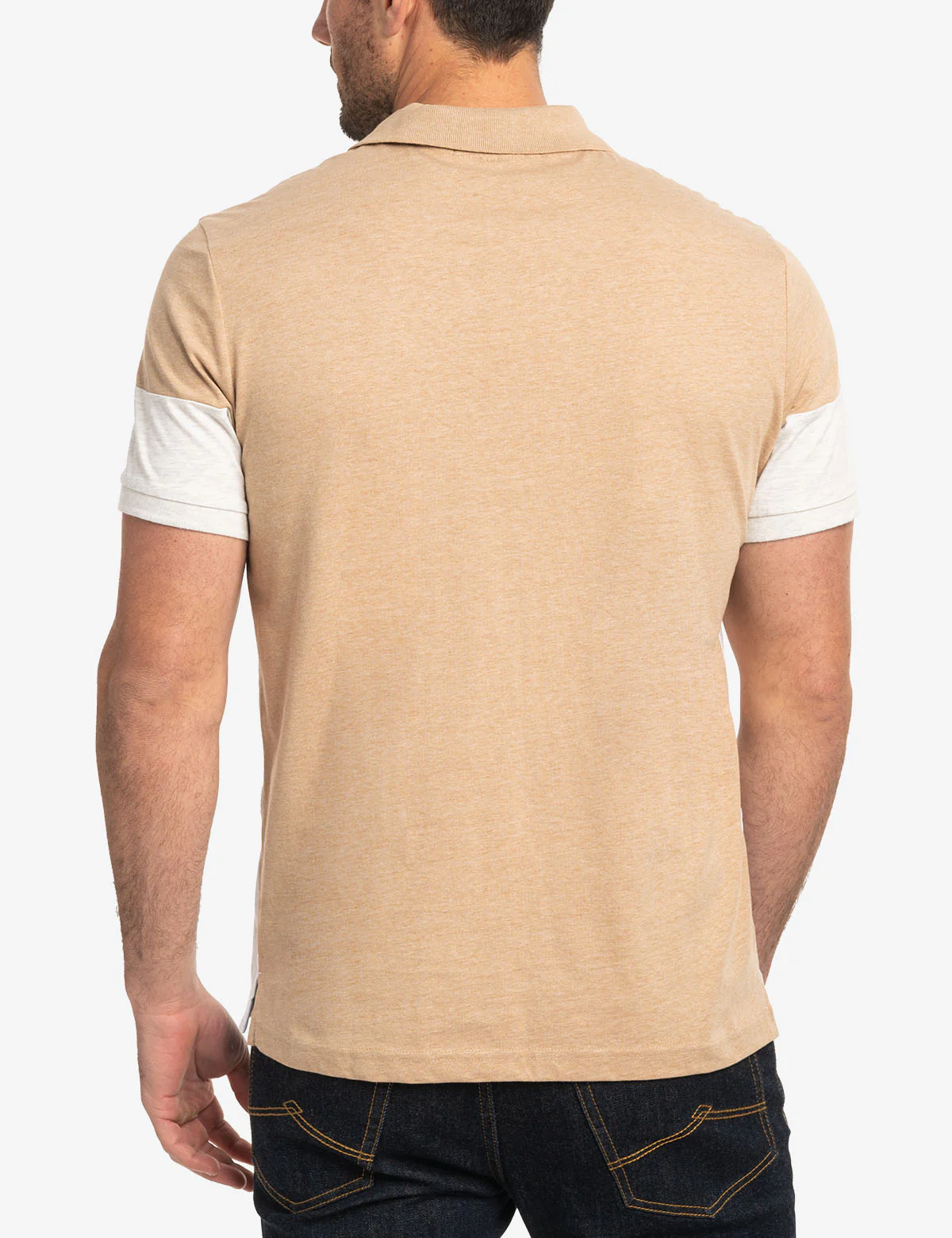 COLOR BLOCK JERSEY POLO SHIRT - Image 4