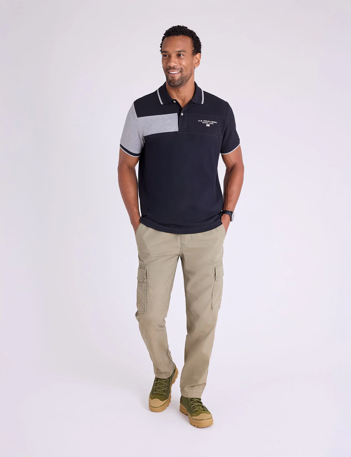 COLOR BLOCK PIQUE POLO SHIRT - Image 10