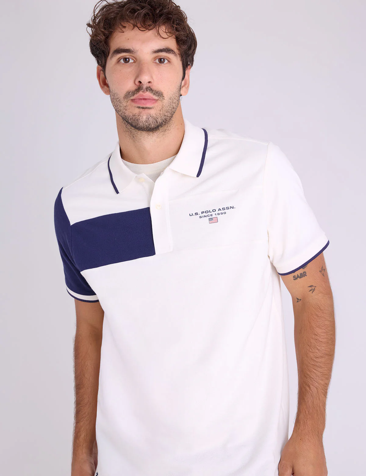 COLOR BLOCK PIQUE POLO SHIRT - Image 6