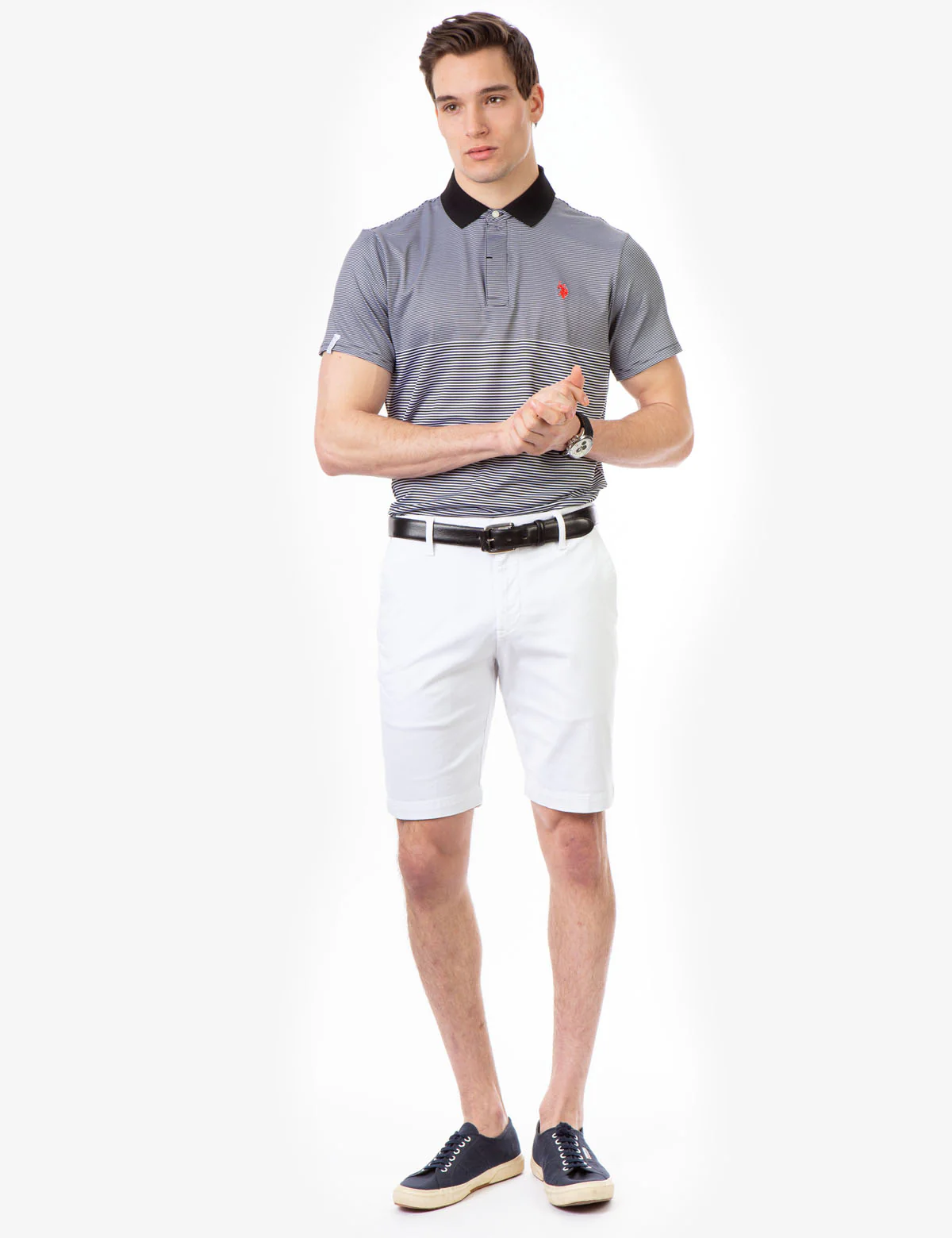 COLORBLOCK PRINTED JERSEY POLO SHIRT - Image 3