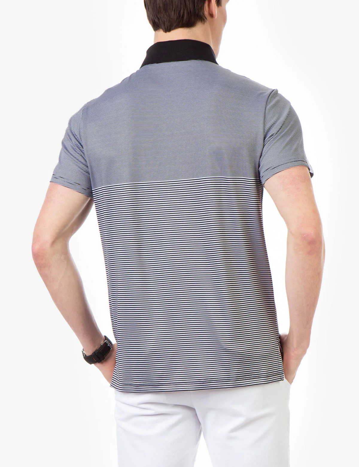 COLORBLOCK PRINTED JERSEY POLO SHIRT - Image 5