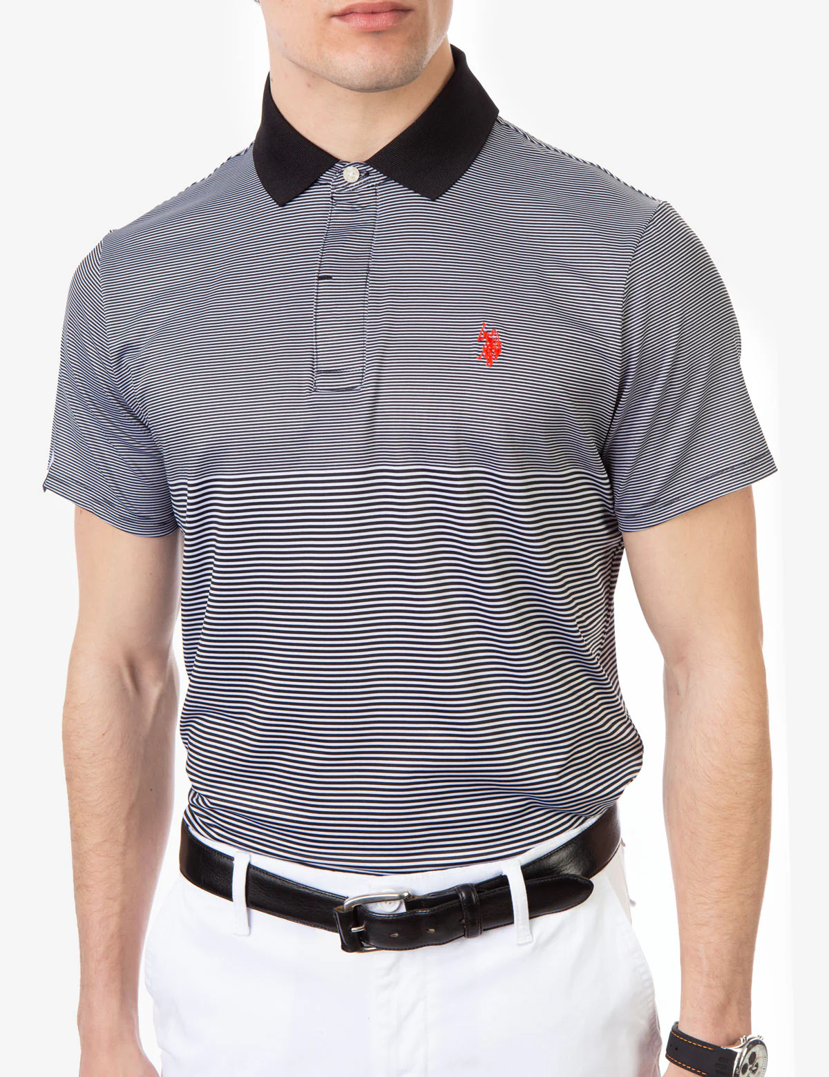 COLORBLOCK PRINTED JERSEY POLO SHIRT - Image 6