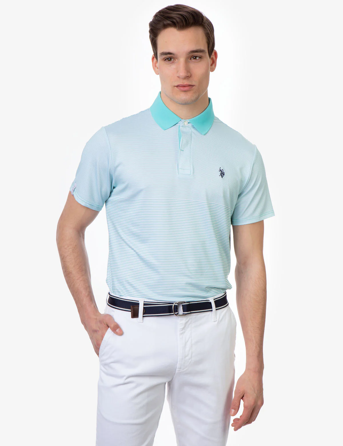 COLORBLOCK PRINTED JERSEY POLO SHIRT - Image 8