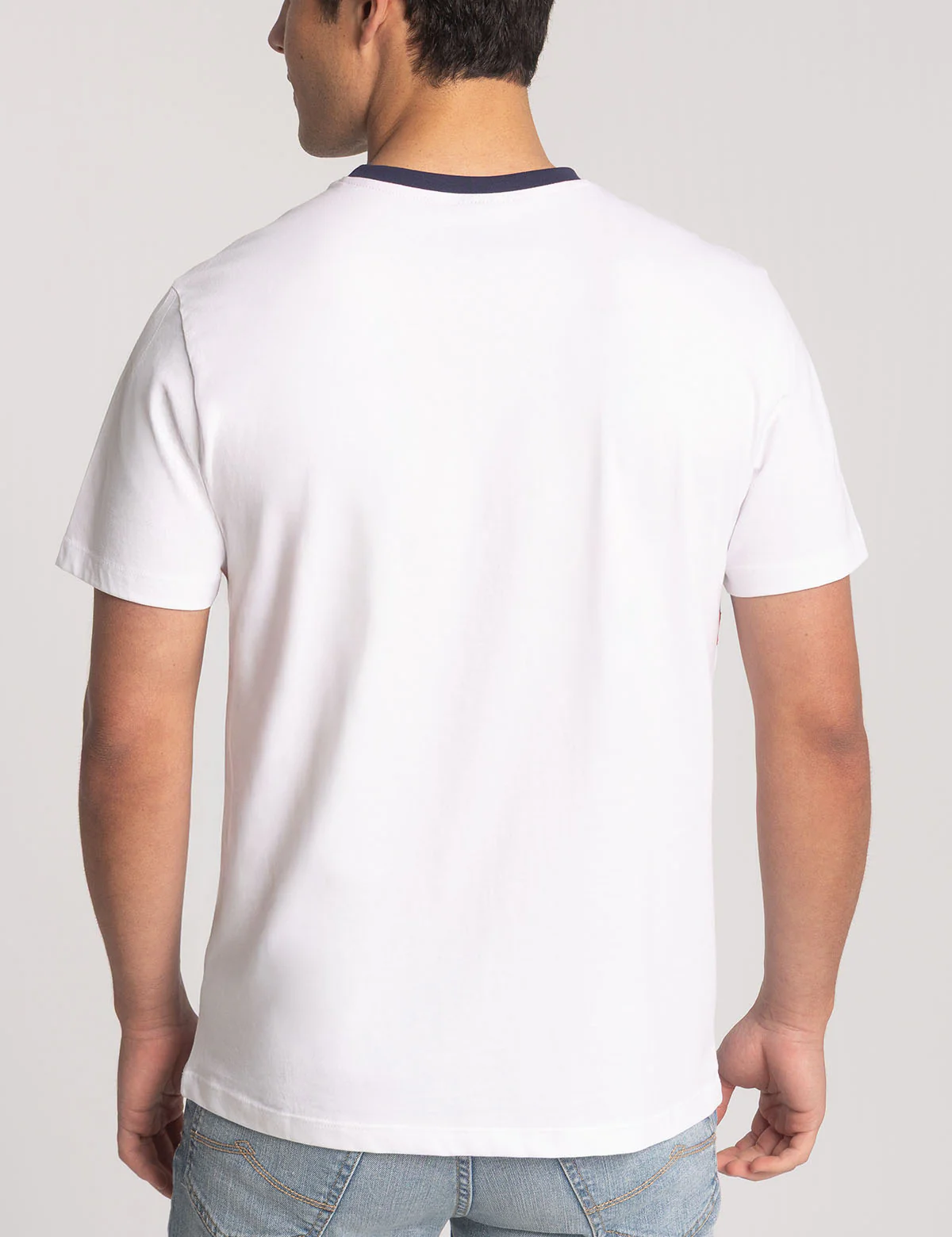 COLOR BLOCK RINGER CREW POCKET T-SHIRT - Image 4