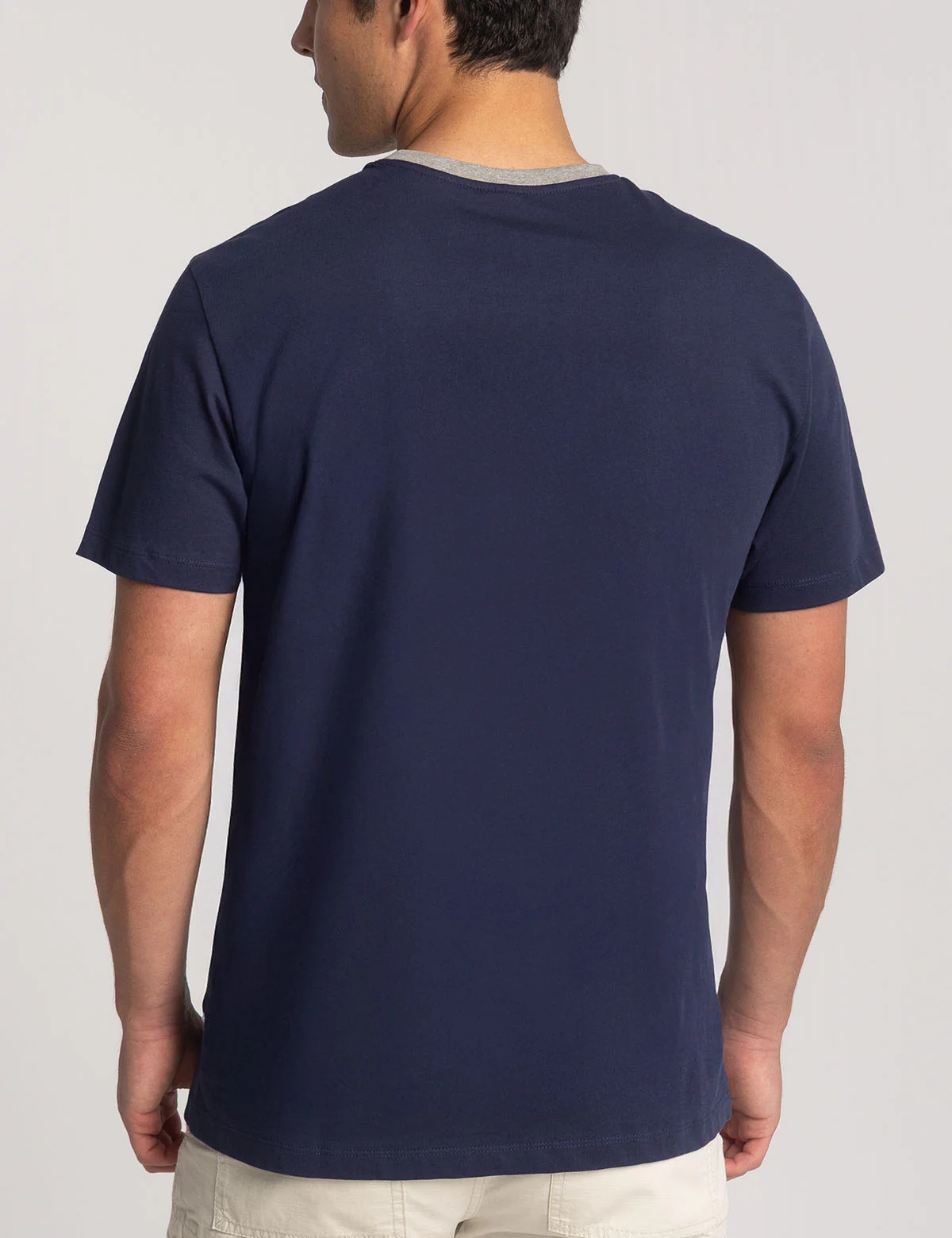 COLOR BLOCK RINGER CREW POCKET T-SHIRT - Image 8