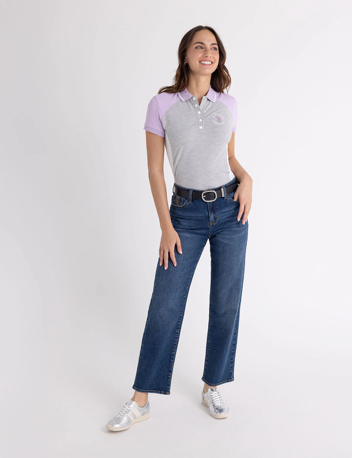 COLOR BLOCK SNAP POLO SHIRT - Image 3