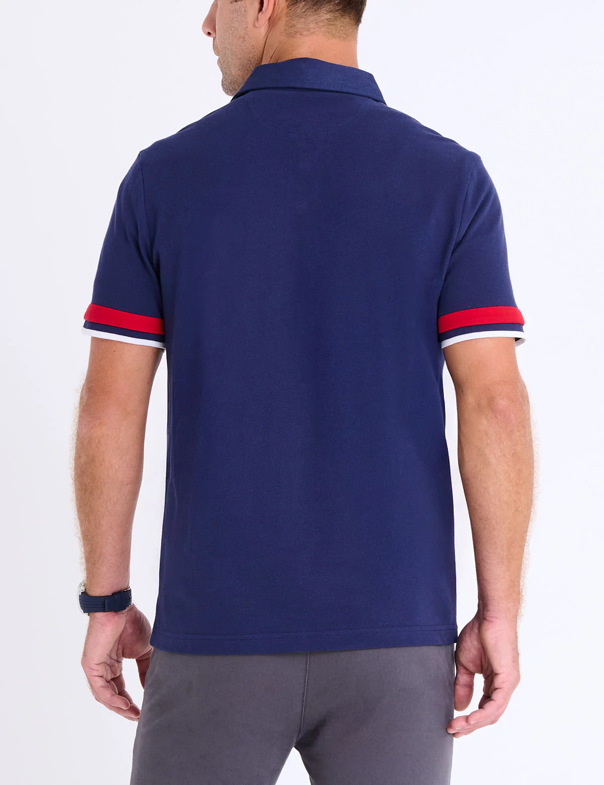 COLOR BLOCK USA APPLIQUE PIQUE POLO SHIRT - Image 4