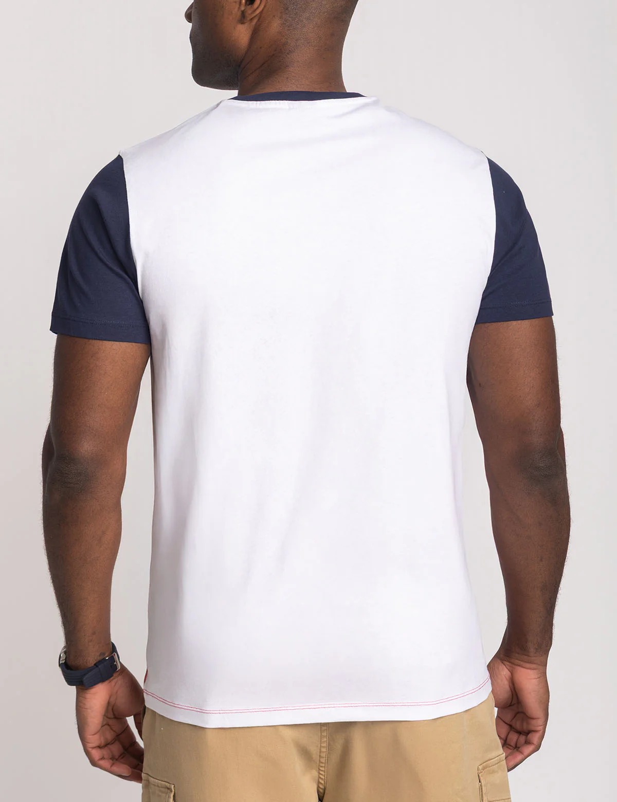 COLOR BLOCK USA JERSEY CREW NECK T-SHIRT - Image 4