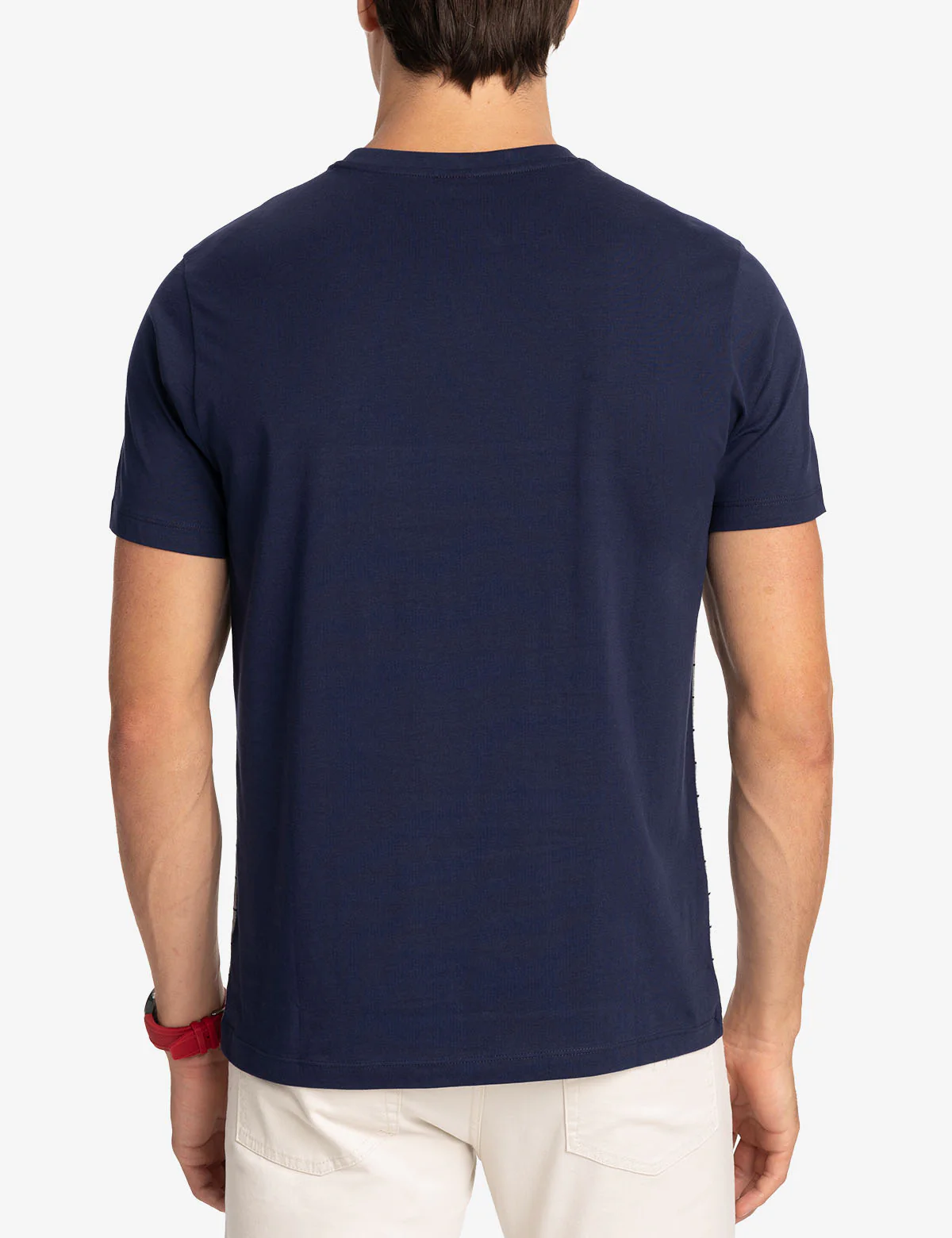 COLOR BLOCK YARN DYE STRIPE T-SHIRT - Image 4