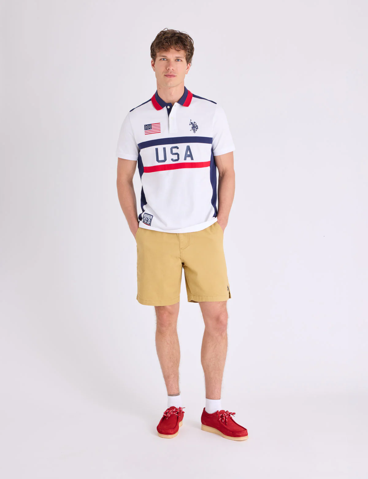 COLORBLOCK AMERICANA APPLIQUE PIQUE POLO SHIRT - Image 3
