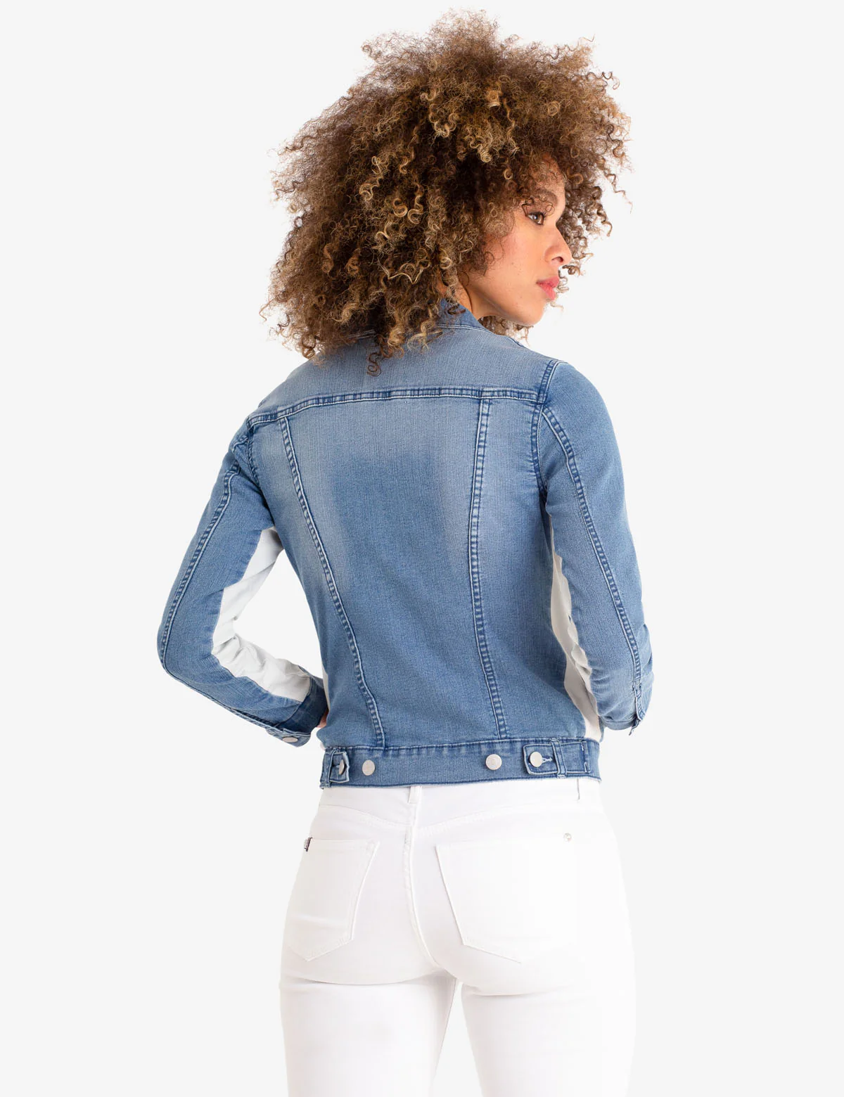 COLORBLOCK DENIM JACKET - Image 3