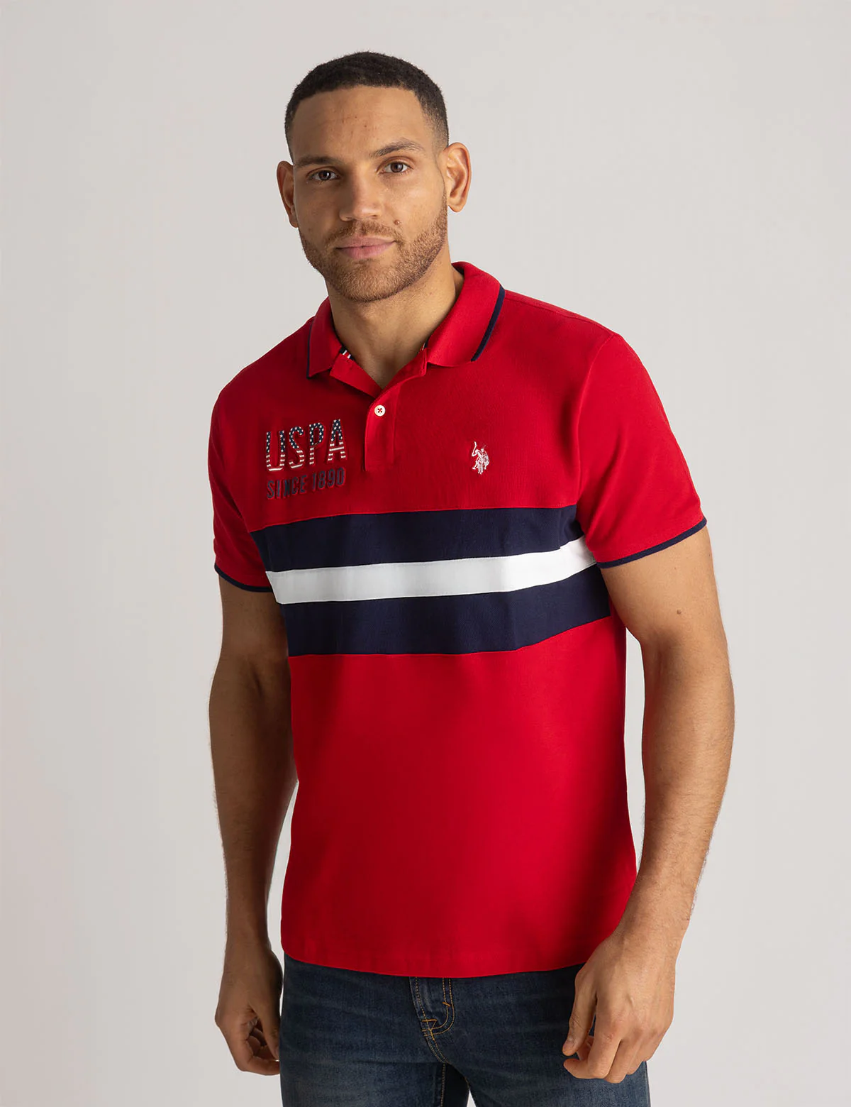 COLORBLOCK EMBOSSED PIQUE POLO SHIRT - Image 6