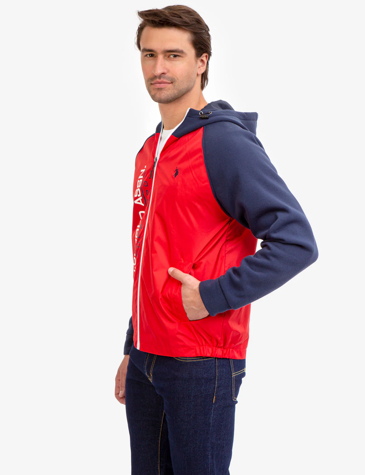COLORBLOCK FLEECE HOODED JACKET - Image 9