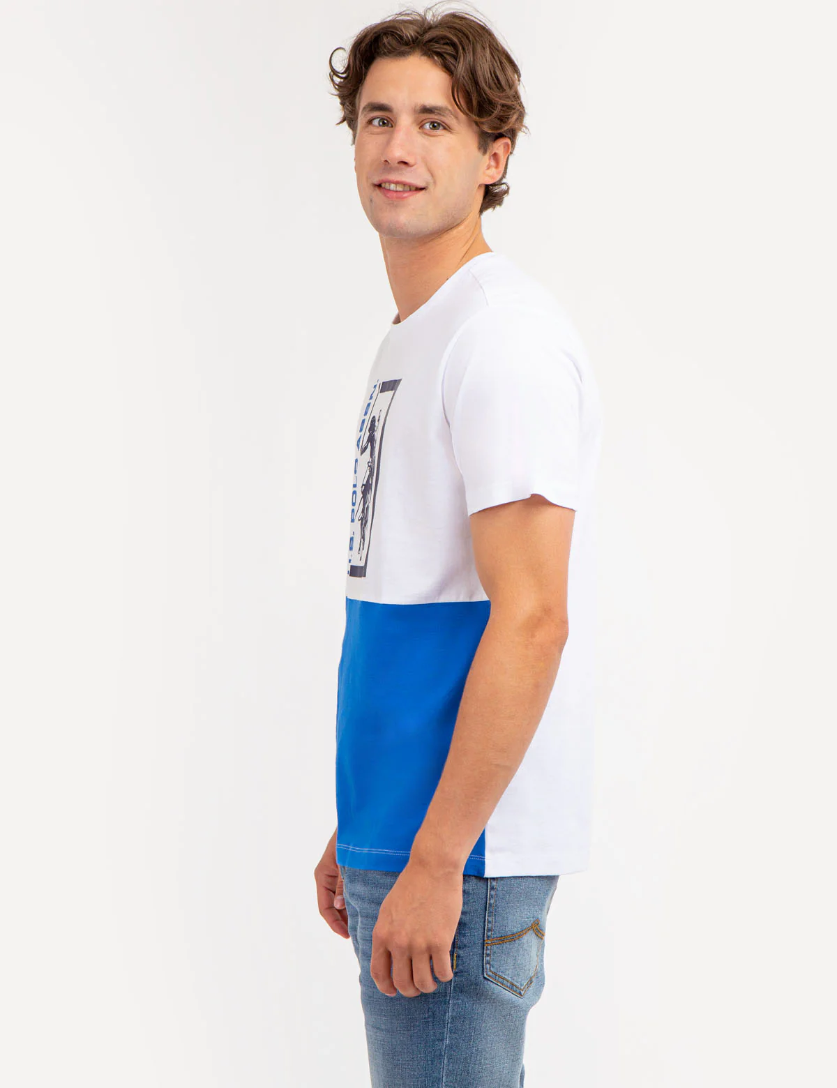 COLORBLOCK GRAPHIC CREW NECK T-SHIRT - Image 3