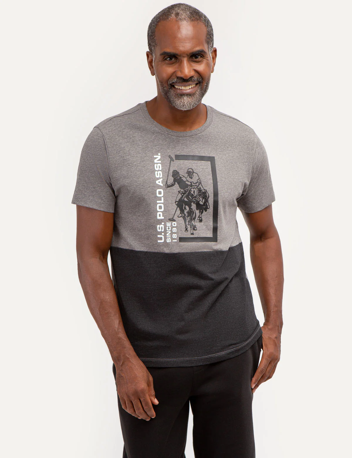 COLORBLOCK GRAPHIC CREW NECK T-SHIRT - Image 6