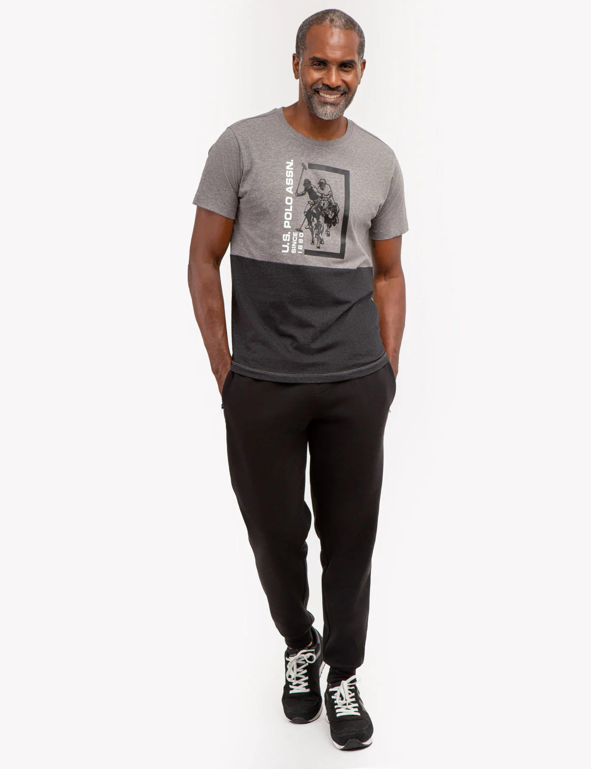 COLORBLOCK GRAPHIC CREW NECK T-SHIRT - Image 7
