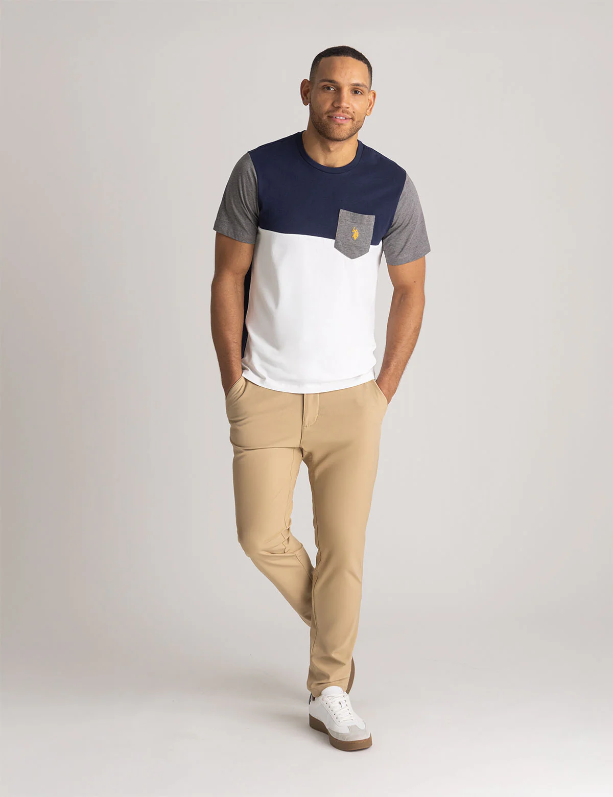 COLORBLOCK JERSEY T-SHIRT WITH POCKET - Image 2