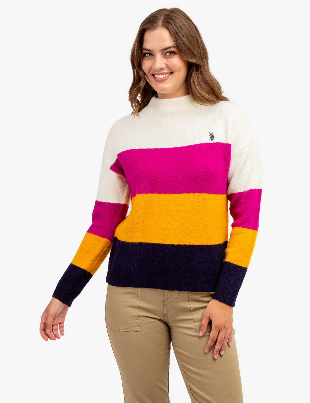 COLORBLOCK MOCK NECK SWEATER - Image 4