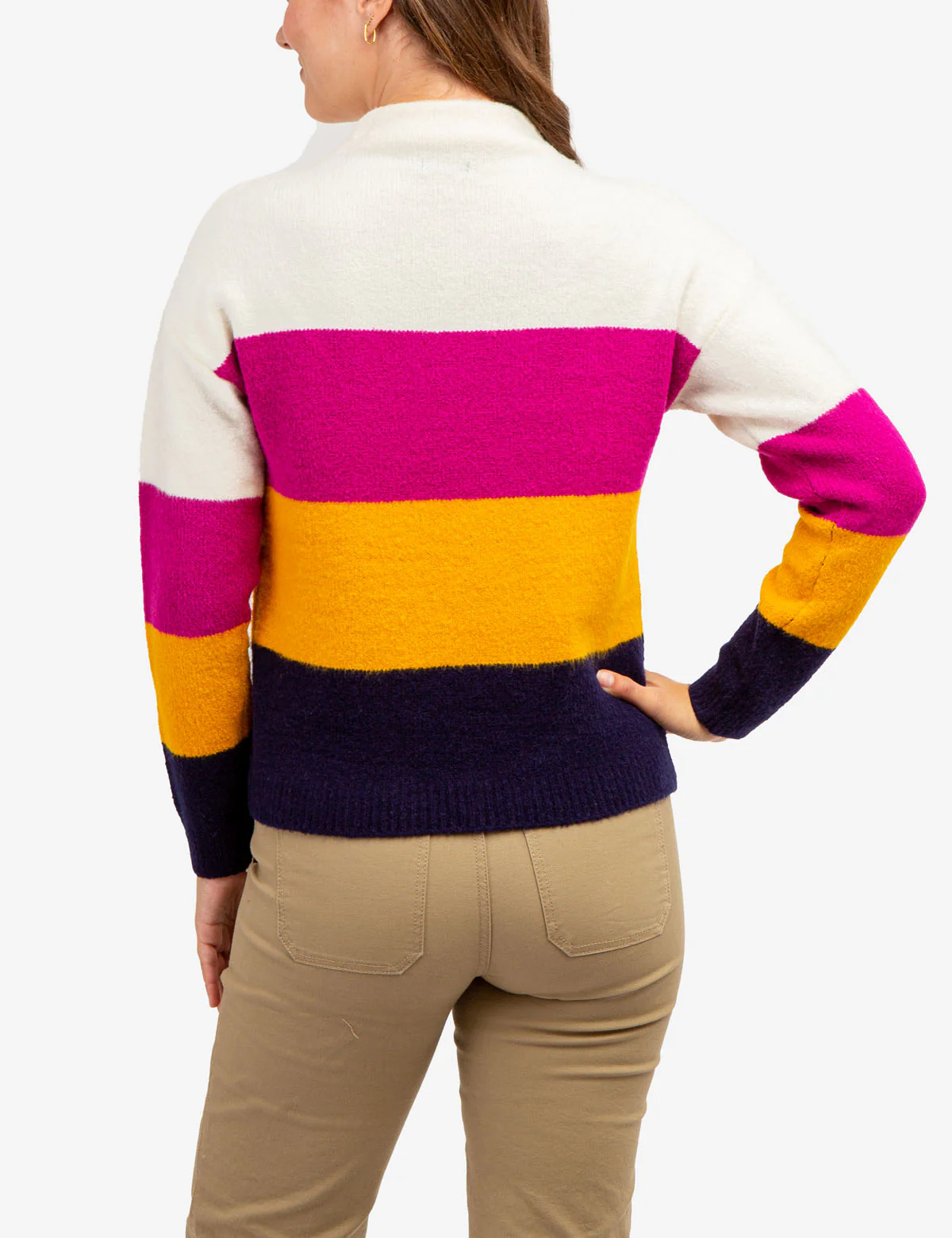 COLORBLOCK MOCK NECK SWEATER - Image 7