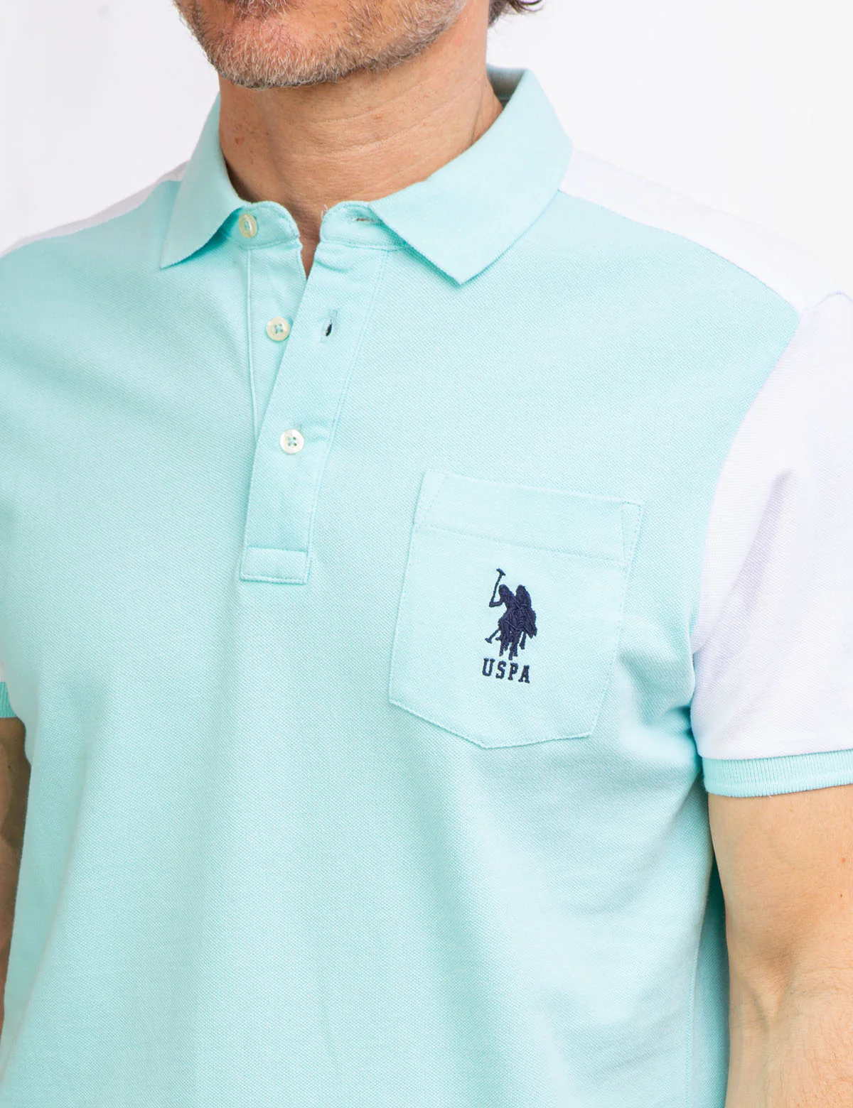 COLORBLOCK PIQUE POLO SHIRT WITH POCKET - Image 10
