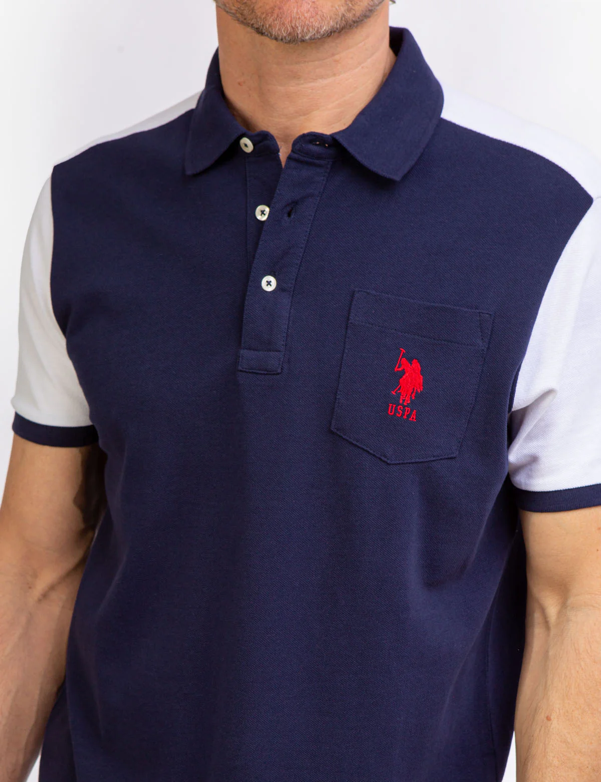 COLORBLOCK PIQUE POLO SHIRT WITH POCKET - Image 15