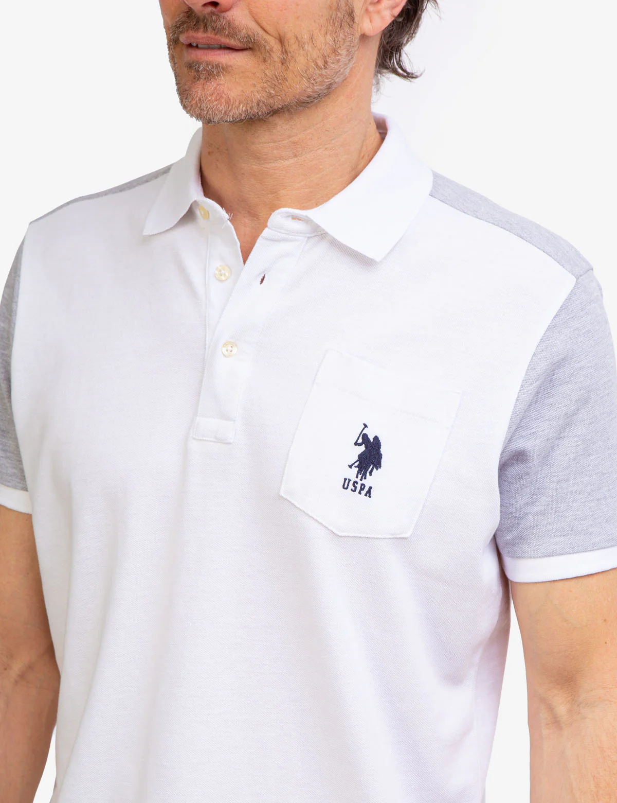 COLORBLOCK PIQUE POLO SHIRT WITH POCKET - Image 5
