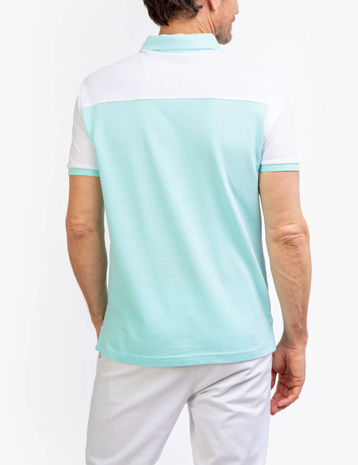 COLORBLOCK PIQUE POLO SHIRT WITH POCKET - Image 9