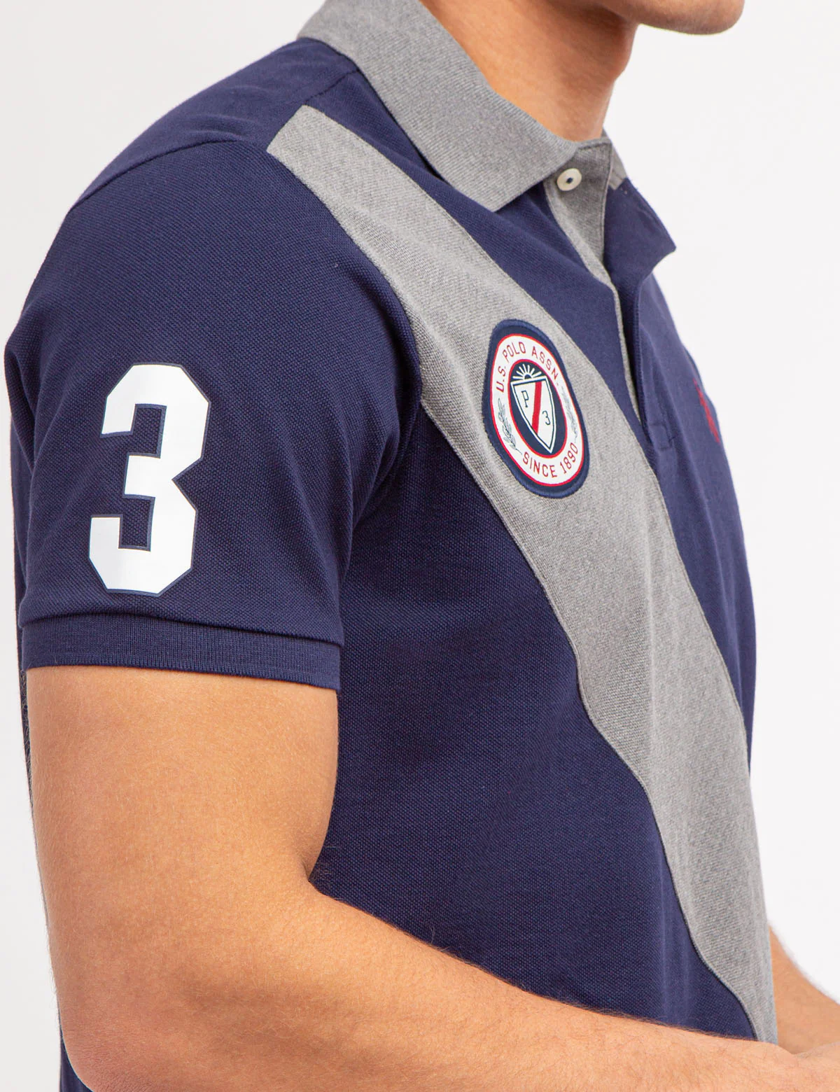 COLORBLOCK PIQUE SASH POLO SHIRT - Image 3