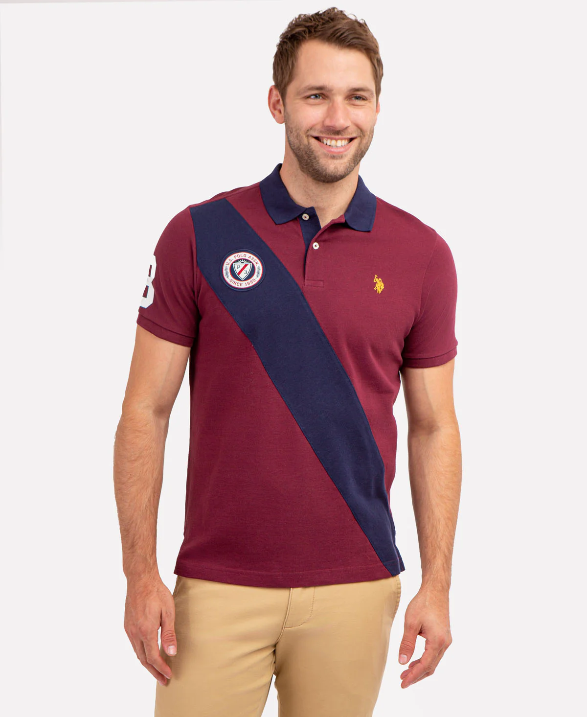COLORBLOCK PIQUE SASH POLO SHIRT - Image 5