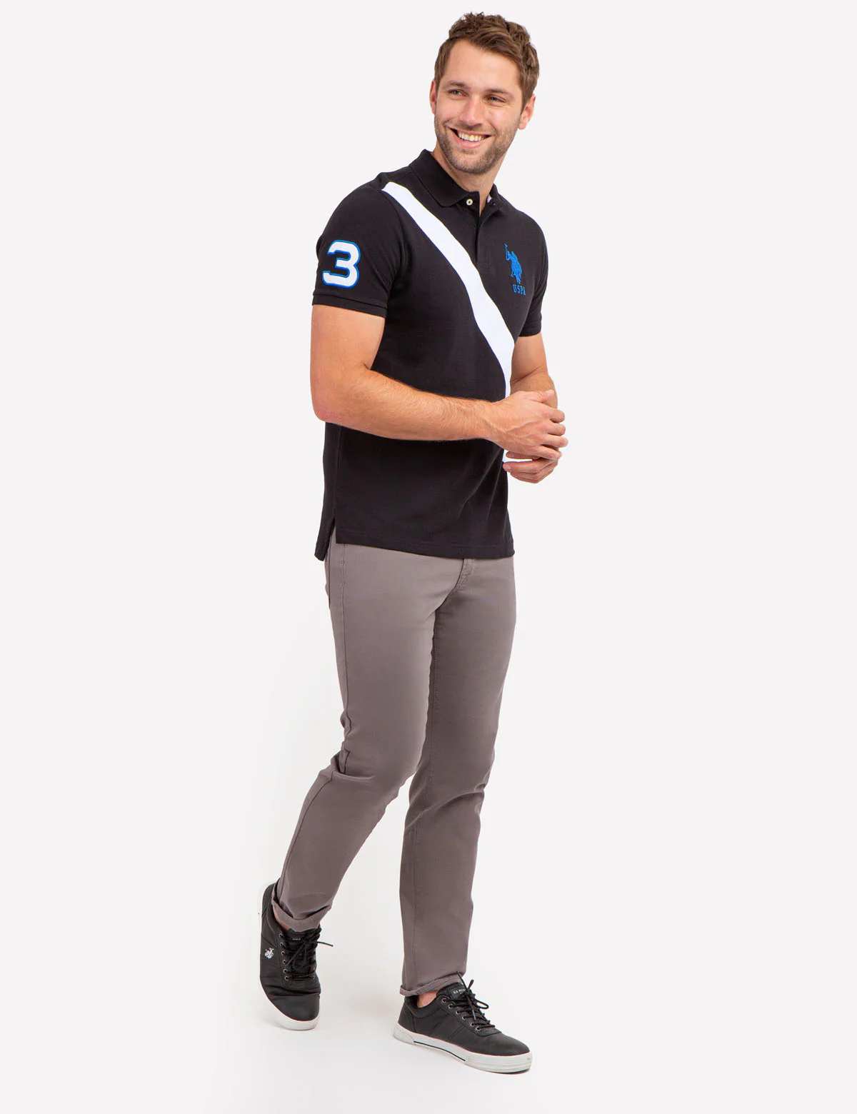 COLORBLOCK SASH FRONT PIQUE POLO SHIRT - Image 6