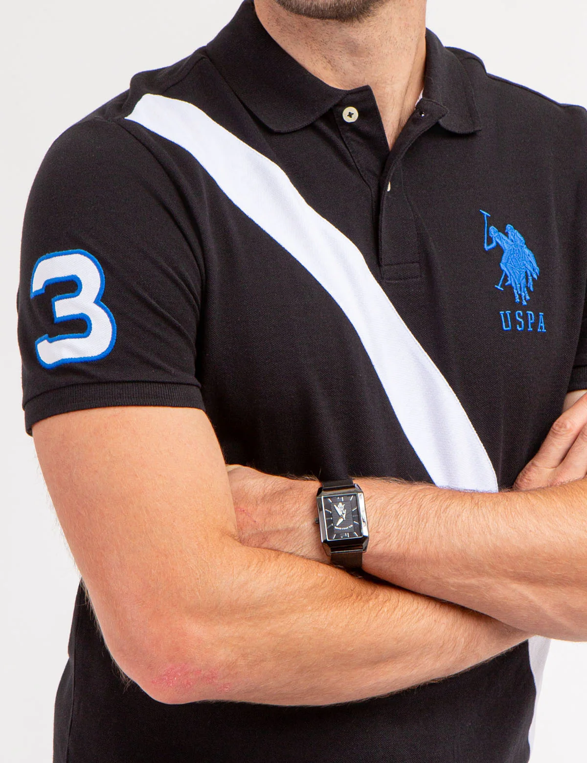 COLORBLOCK SASH FRONT PIQUE POLO SHIRT - Image 7